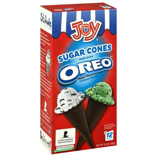 Joy Made With Oreo Sugar Cones 12 ea Box