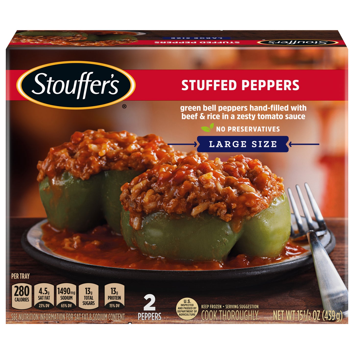 Stouffer's Large Size Stuffed Peppers 2 ea