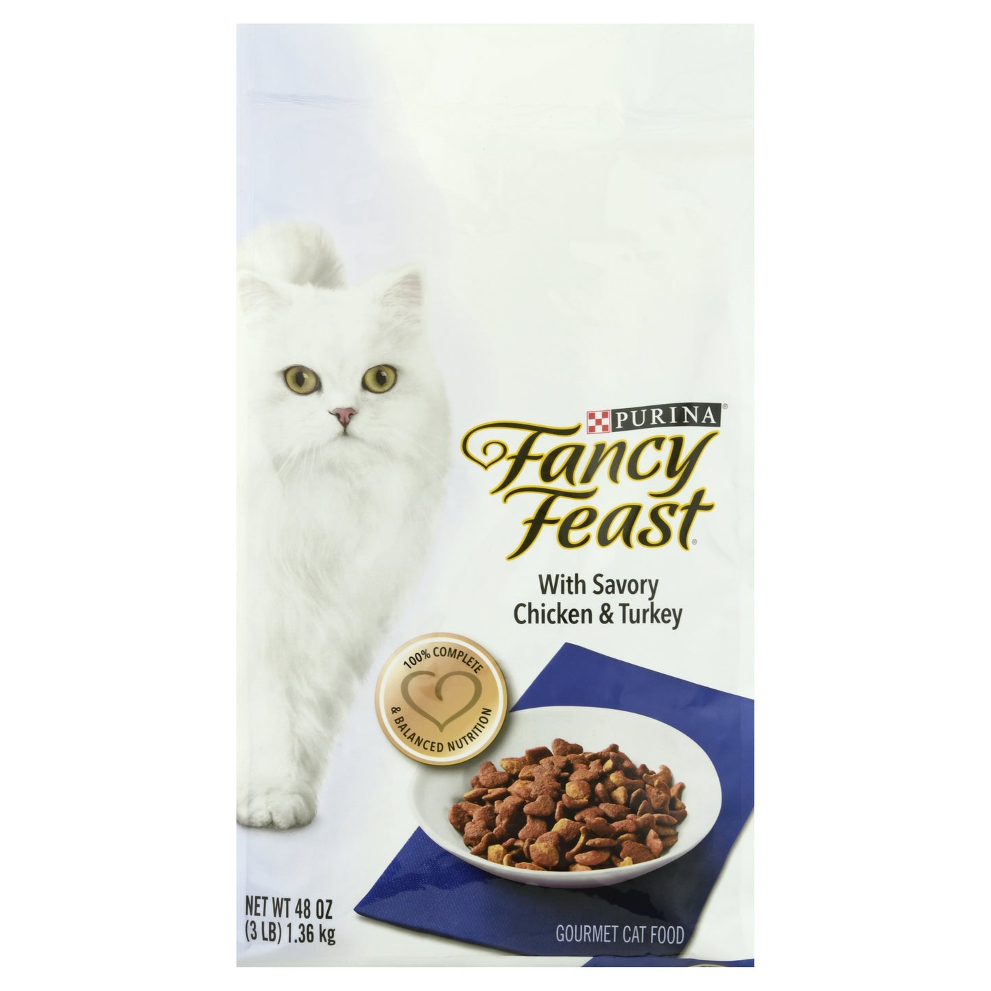Fancy Feast Gourmet Savory Chicken & Turkey Cat Food 48 oz