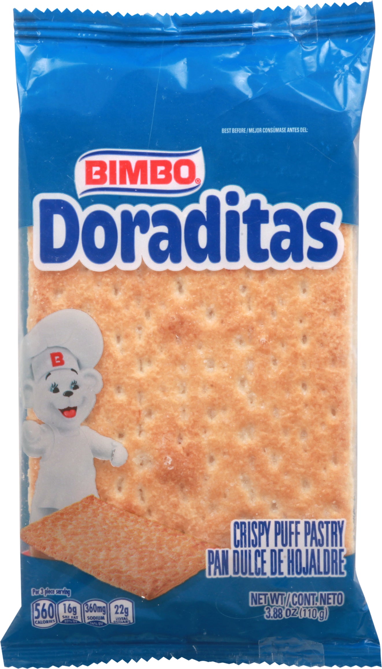 Bimbo Crispy Puff Pastry 3.88 oz