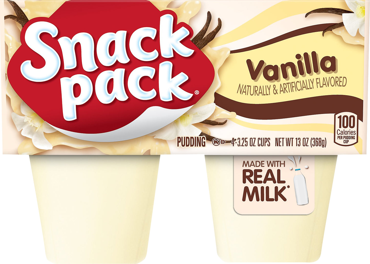 Snack Pack Vanilla Pudding 4 ea