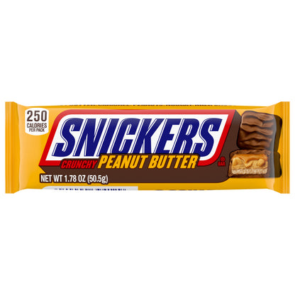 SNICKERS Peanut Butter Squared Singles Size Chocolate Candy Bars 1.78-Ounce Bar