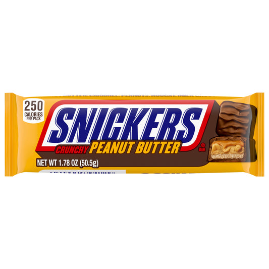 SNICKERS Peanut Butter Squared Singles Size Chocolate Candy Bars 1.78-Ounce Bar