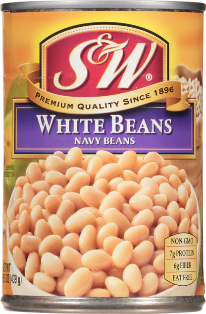 S&W White Beans 15.5 oz