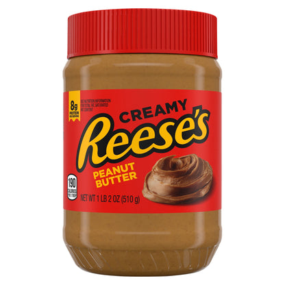 REESE'S Creamy Peanut Butter Spread, Baking, 18 oz, Jar