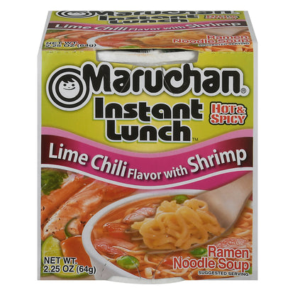 Maruchan Instant Lunch Lime Chili Flavor With Shrimp Ramen Noodle Soup 2.25 oz