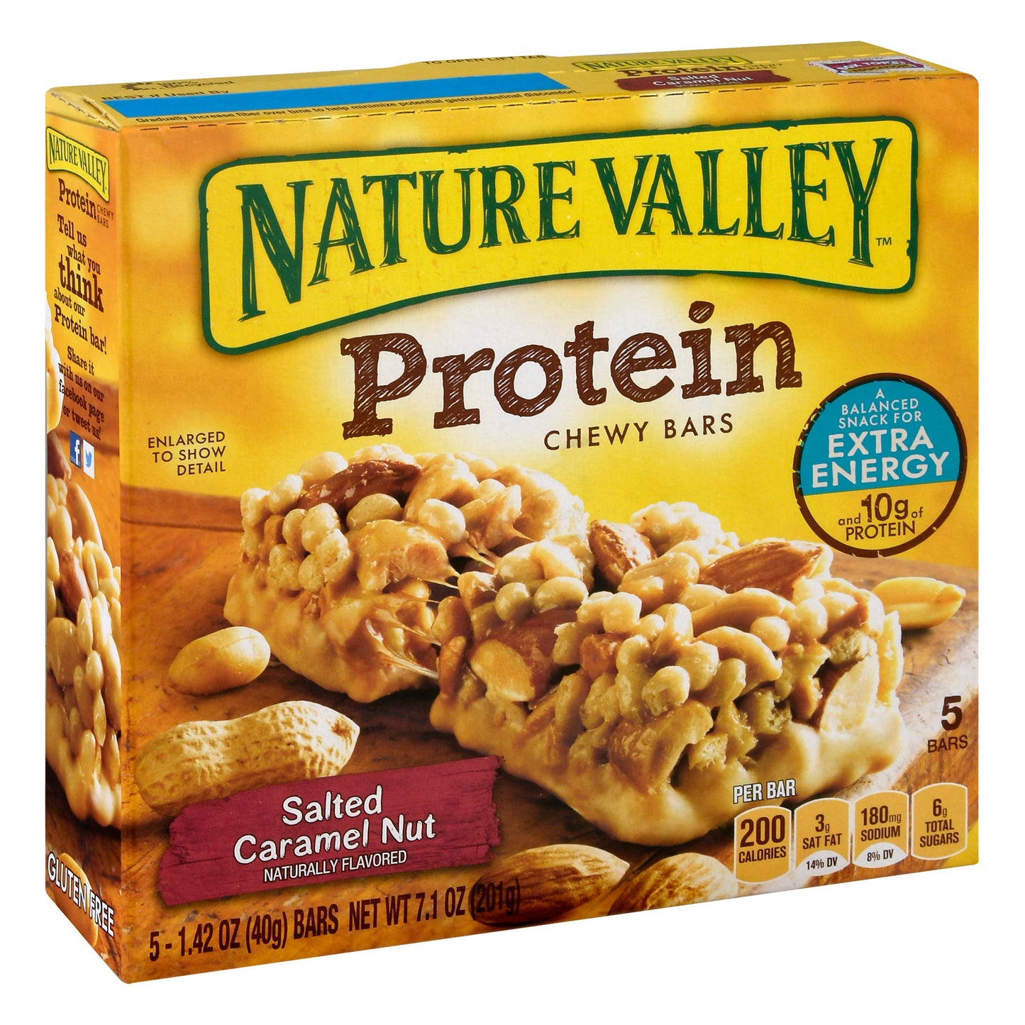 Nature Valley Protein Salted Caramel Nut Chewy Bars 5 ea