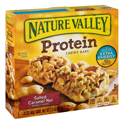 Nature Valley Protein Salted Caramel Nut Chewy Bars 5 ea