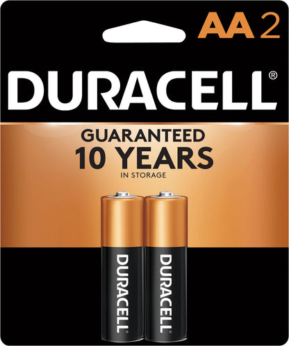 Duracell 2 Pack AA Alkaline Batteries 2 ea