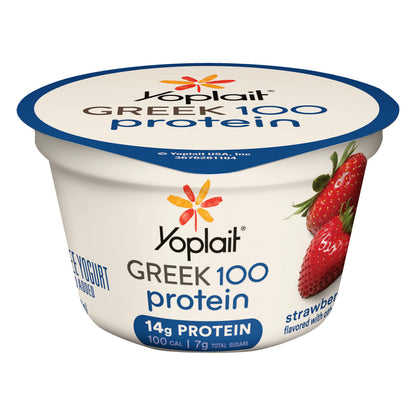 Yoplait Greek 100 Protein Fat Free Strawberry Yogurt 5.3 oz