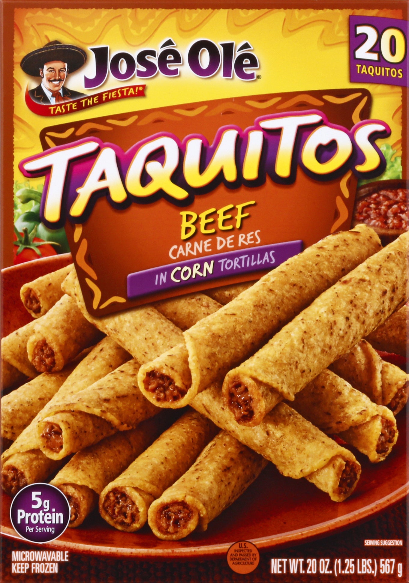 Jose Ole Beef Taquitos 20 ea