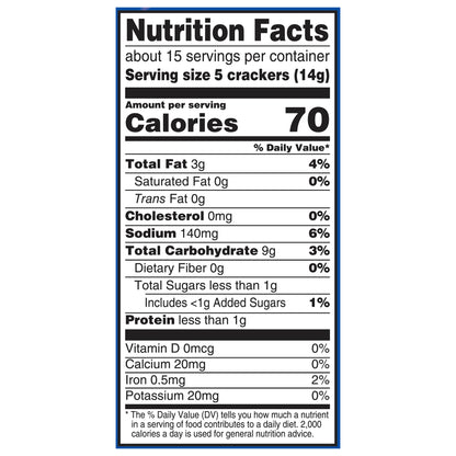 Sociables Flavor Originals Baked Savory Crackers 7.5 oz
