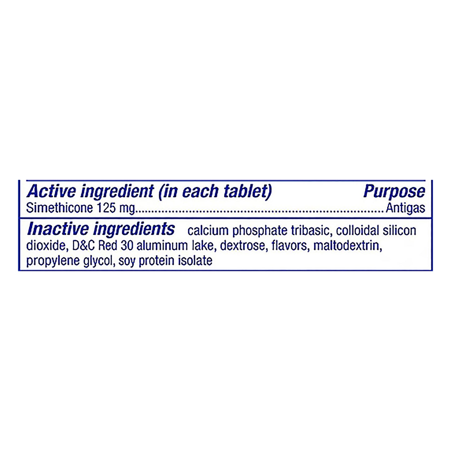 Gas-X Extra Strength Chewable Gas Relief Tablets with Simethicone 125 mg, Cherry - 18 Count