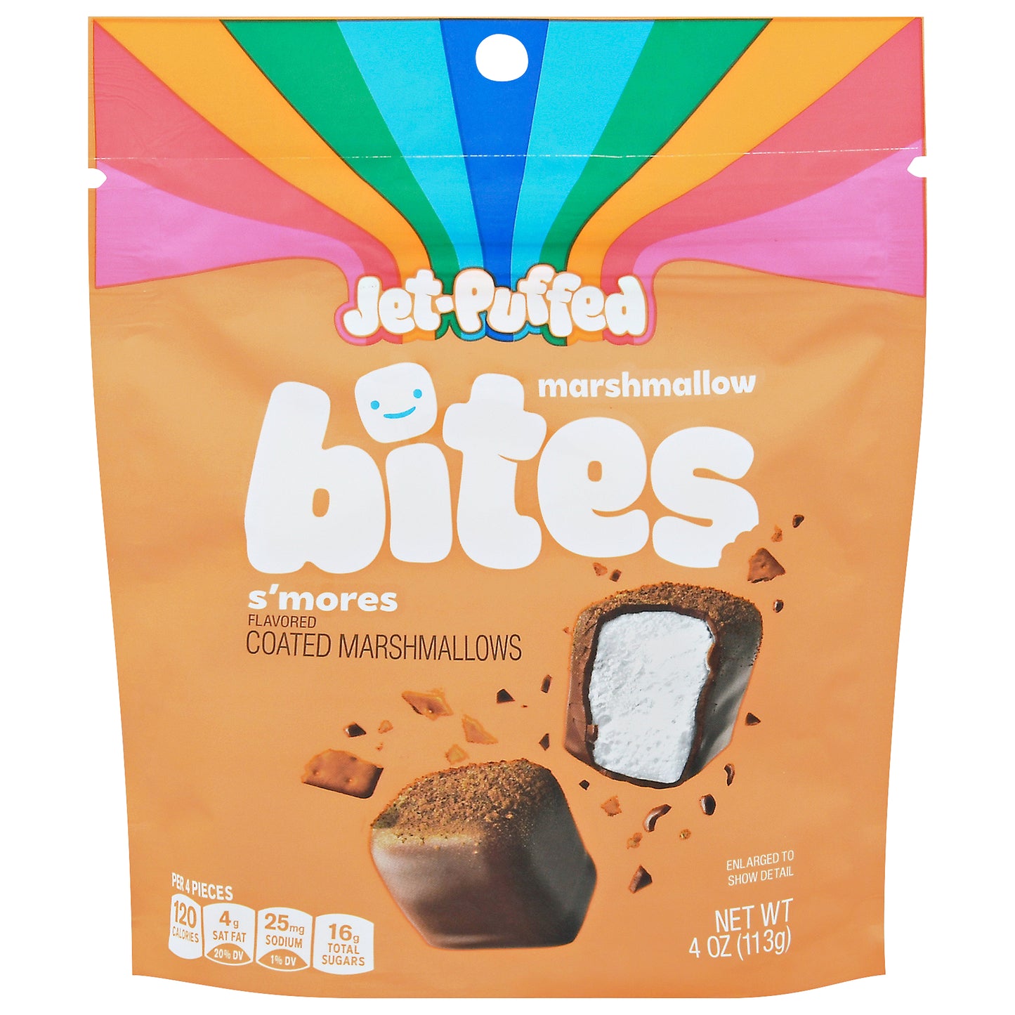 Jet-Puffed Coated S'Mores Flavored Marshmallows Bites 4 oz