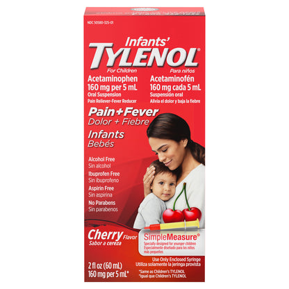 Infants' Tylenol Acetaminophen Liquid Medicine, Cherry, 2 fl. oz