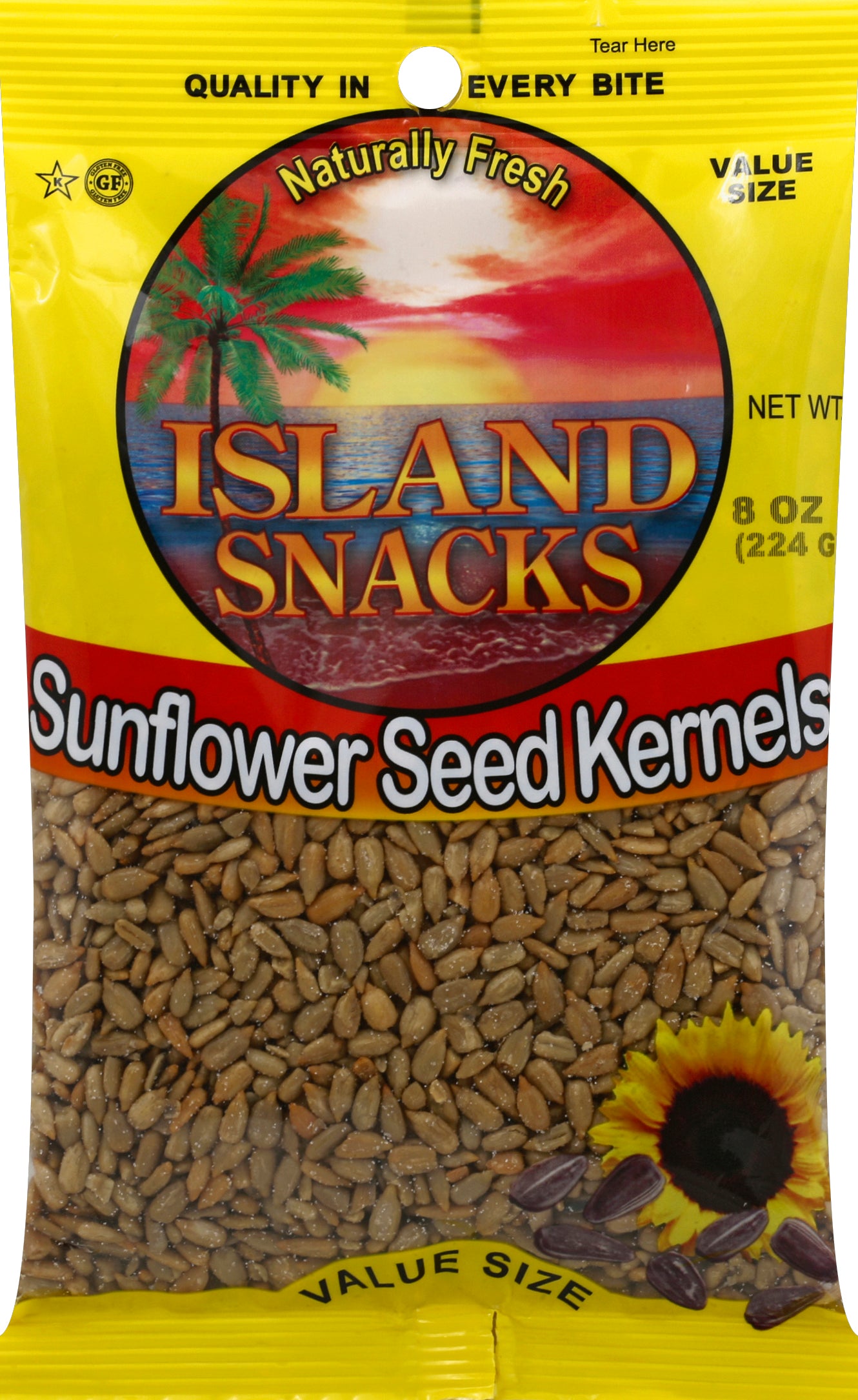 Island Snacks Sunflower Seed Kernels 8 oz