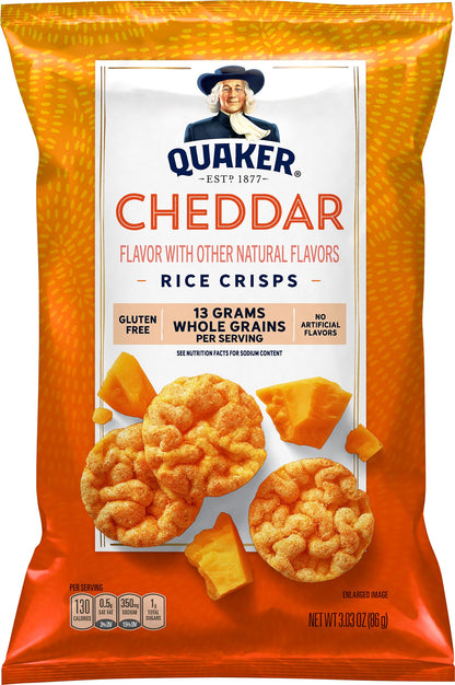 Quaker Rice Crisps Cheddar 3.03 Oz