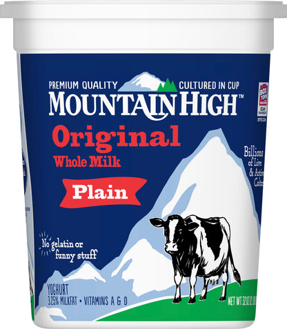 Mountain High Original Whole Milk Plain Yoghurt 32 oz