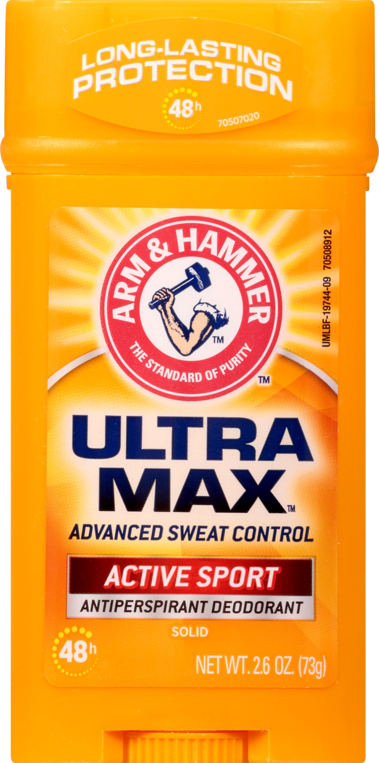 Arm & Hammer Ultra Max Solid Active Sport Antiperspirant Deodorant 2.6 oz