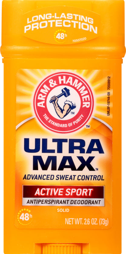 Arm & Hammer Ultra Max Solid Active Sport Antiperspirant Deodorant 2.6 oz