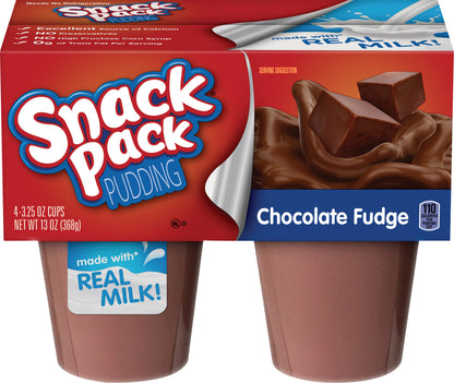 Snack Pack 4 Pack Chocolate Fudge Pudding 4 ea