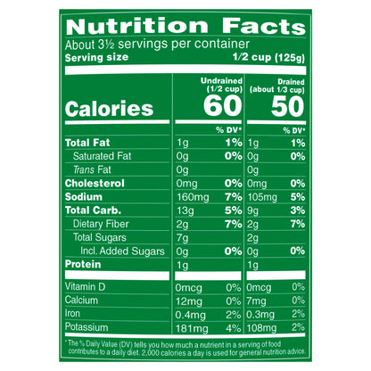 Del Monte Fresh Cut 50% Less Sodium Whole Kernel Corn 15.25 oz Can
