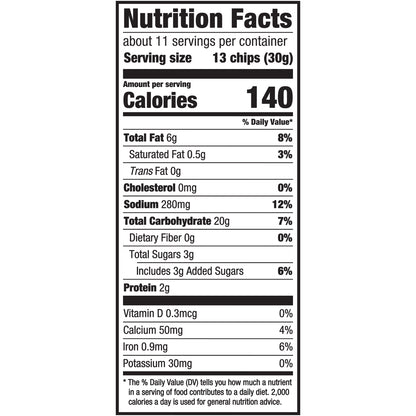 Nabisco Ritz Sour Cream & Onion Toasted Chips 11.4 oz. Bag