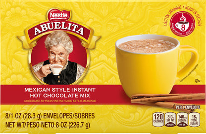 Abuelita Mexican Style Instant Hot Chocolate Mix 8 - 1 oz ea
