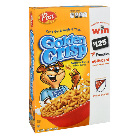 Golden Crisp Sweetened Puffed Wheat Cereal 14.75 oz