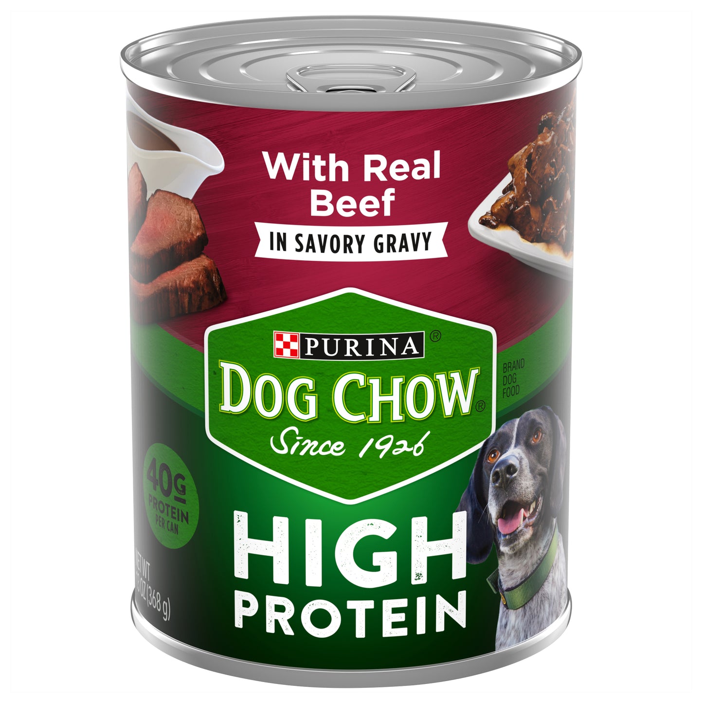 Purina Dog Chow High Protein Gravy Wet Dog Food, High Protein With Real Beef - 13 oz. Can