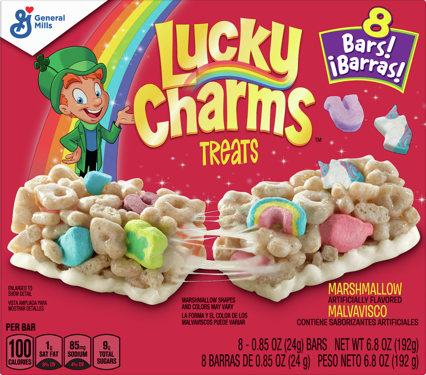 Lucky Charms Marshmallow Treats 8 - 0.85 Bars