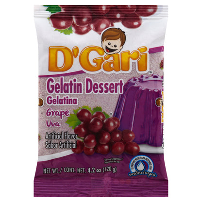 D'Gari Gelatin Dessert 4.2 oz