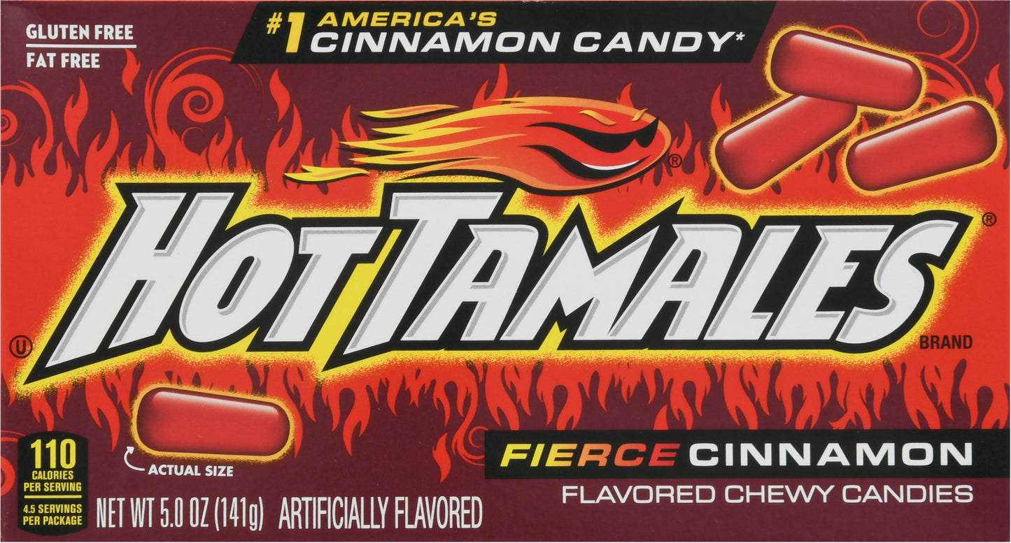 Hot Tamales Fierce Cinnamon Flavored Chewy Candies 5.0 oz