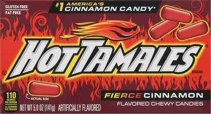 Hot Tamales Fierce Cinnamon Flavored Chewy Candies 5.0 oz
