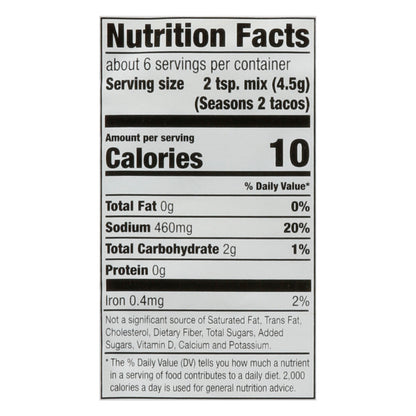 McCormick Mild Taco Seasoning Mix 1 oz
