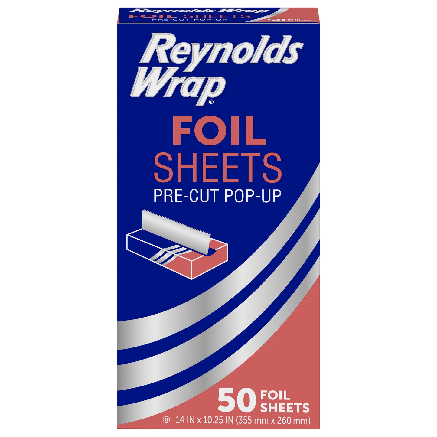 Reynolds Kitchens 14 In x 10.25 In Pre-Cut Pop-Up Foil Sheets 50 ea