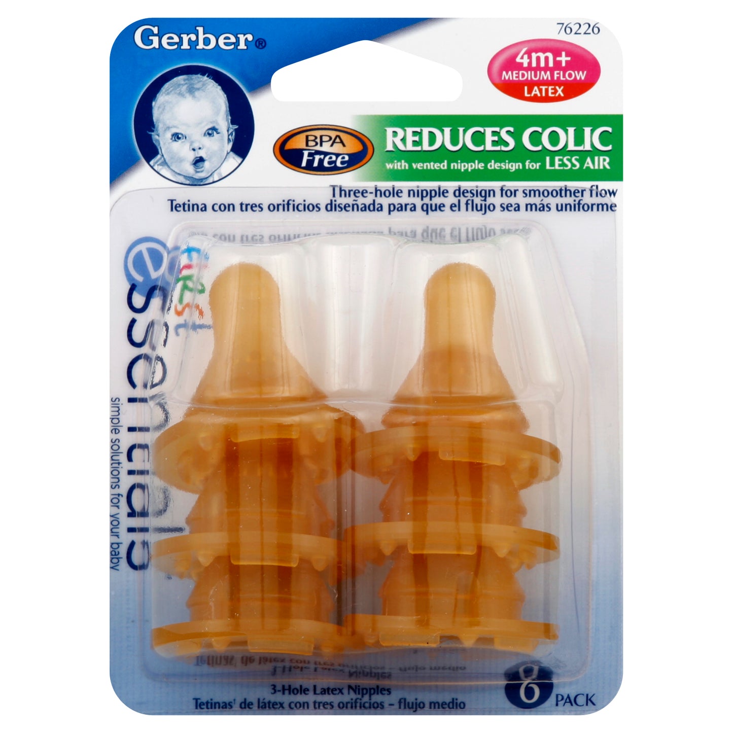 Gerber Nipples 6 ea