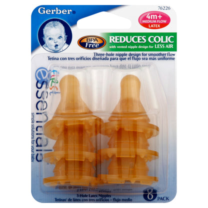 Gerber Nipples 6 ea