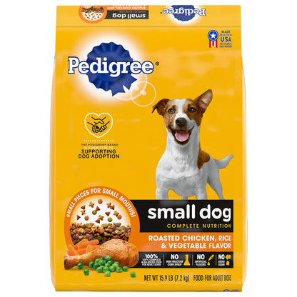 Pedigree Complete Nutrition Small Dog Roasted Chicken, Rice & Vegetable For Adult Dogs