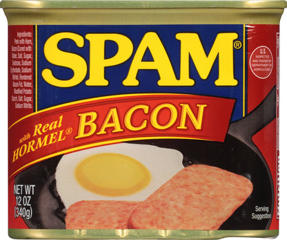 Spam Bacon Canned Meat 12 oz