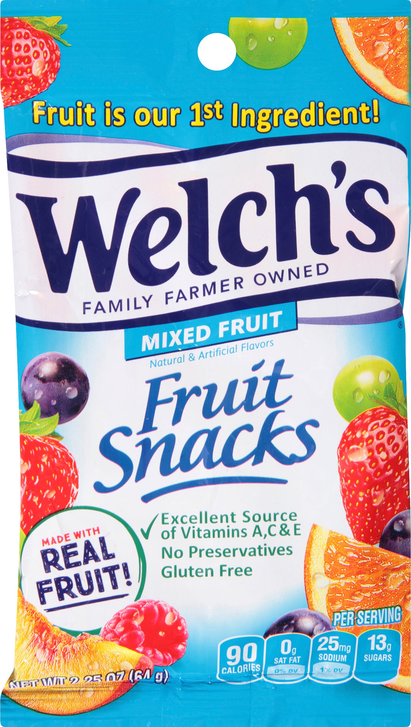 Welch's Mixed Fruit Fruit Snacks 2.25 oz