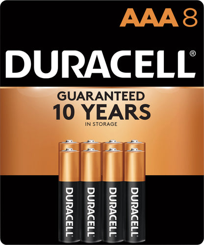 Duracell 8 Pack AAA Alkaline Batteries 8 ea