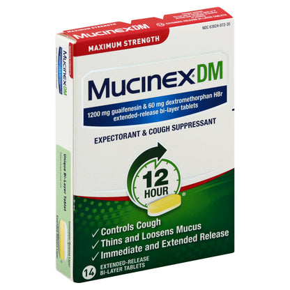 Mucinex Expectorant & Cough Suppressant 14 ea