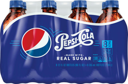 Pepsi 8 Pack Real Sugar Cola 8 ea