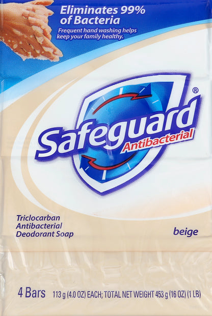 Safeguard Deodorant Soap 4 ea