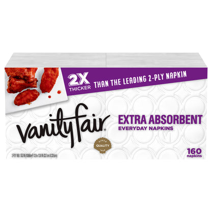 Vanity Fair Extra Absorbent 2-Ply Everyday Napkins 160 ea