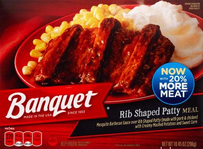 Banquet Rib Shaped Patty Meal 10.45 oz