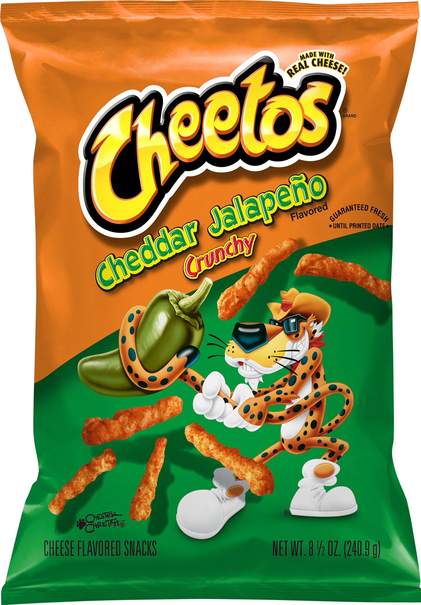 Cheetos Crunchy Cheddar Jalapeno Cheese Flavored Snacks 8.5 oz