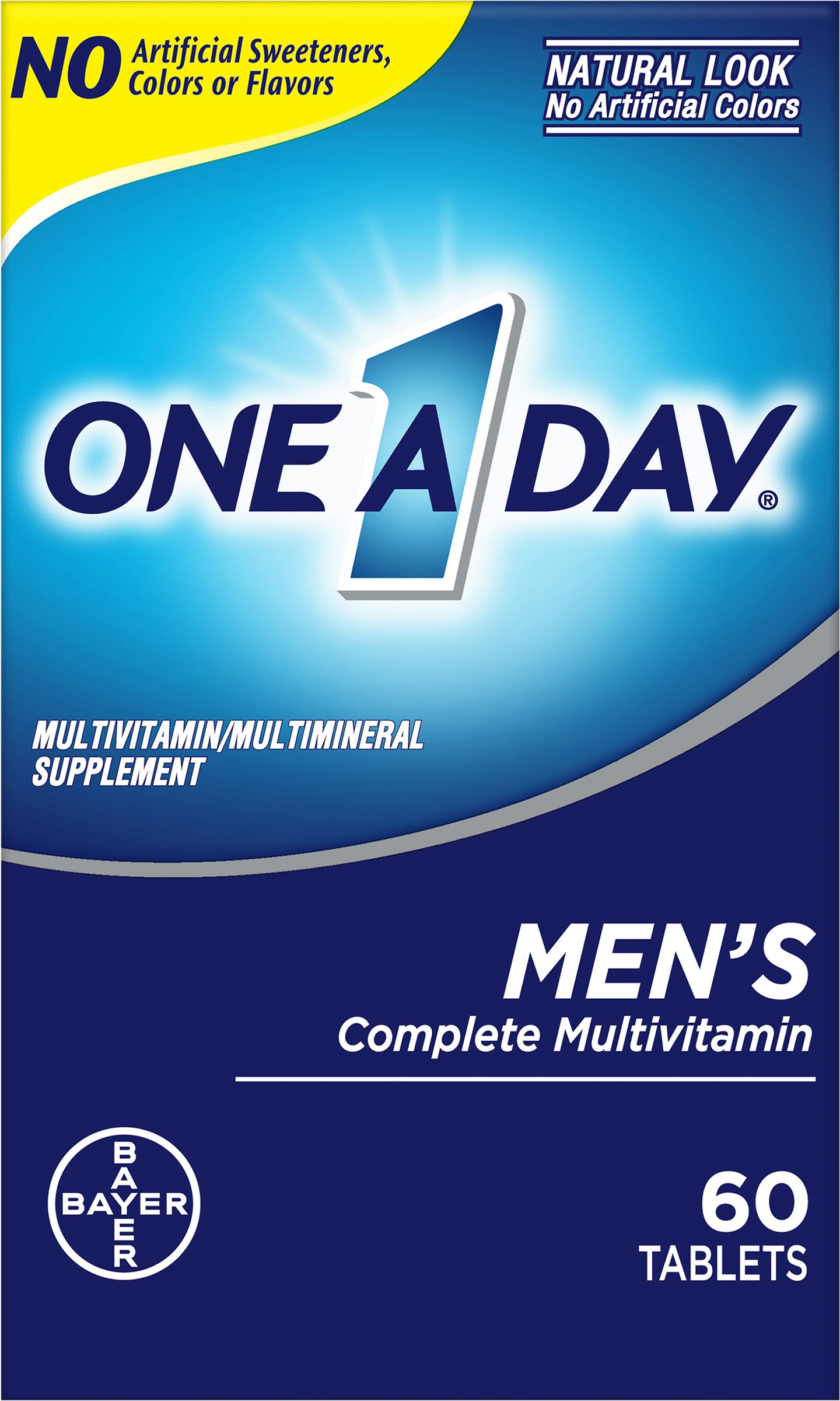 One A Day Men's Complete Multivitamin/Multimineral Supplement Tablets 60 ea Box