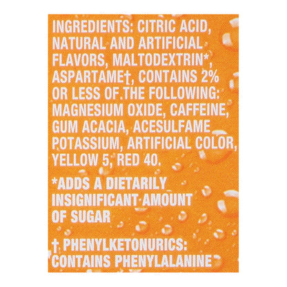 Sunkist Singles to Go! Zero Sugar Orange Drink Mix 6 Sticks